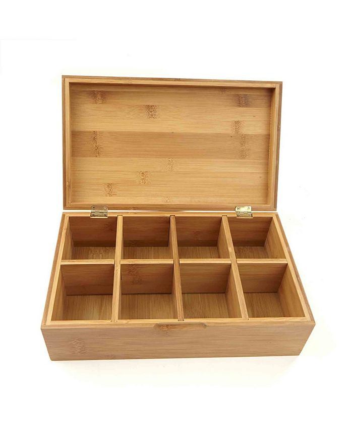 Mind Reader Tea Storage Chest Box with 8 Compartments Macy's