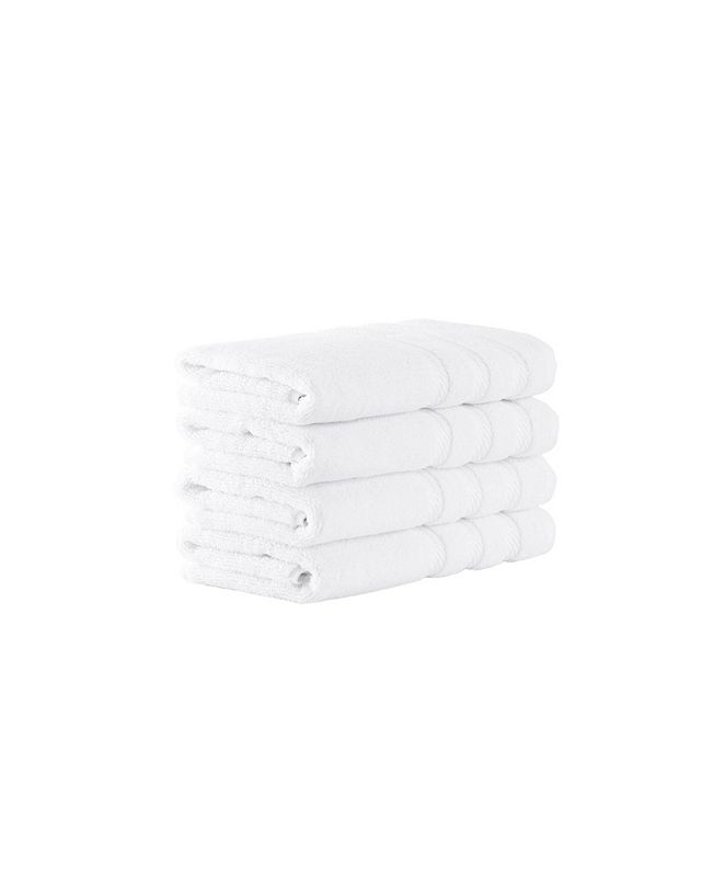 Makroteks Classic Turkish Towels Antalya 4 Piece Luxury Turkish Cotton Hand Towel Set Reviews Bath Towels Bed Bath Macy S