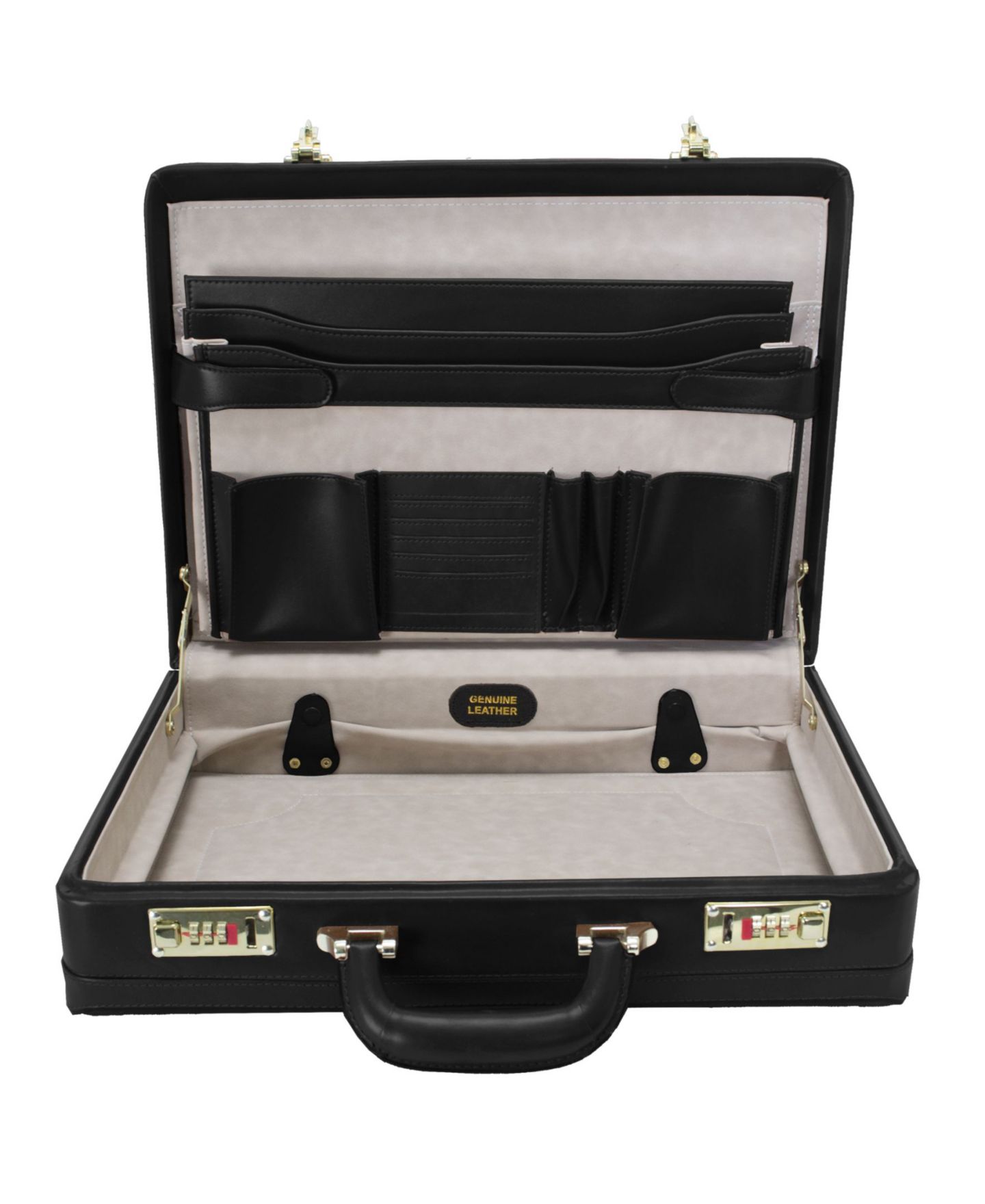 Сумка McKlein Coughlin Expandable Attache Briefcase, цвет: Чёрный — фото 3