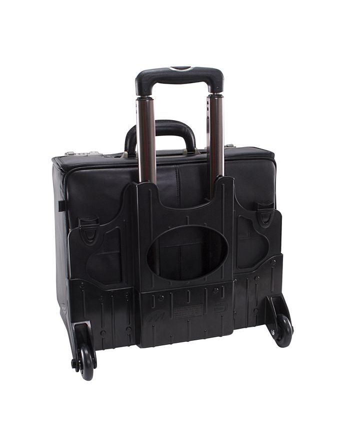 McKlein Sheridan 15" Patented Detachable Wheeled Catalog Briefcase