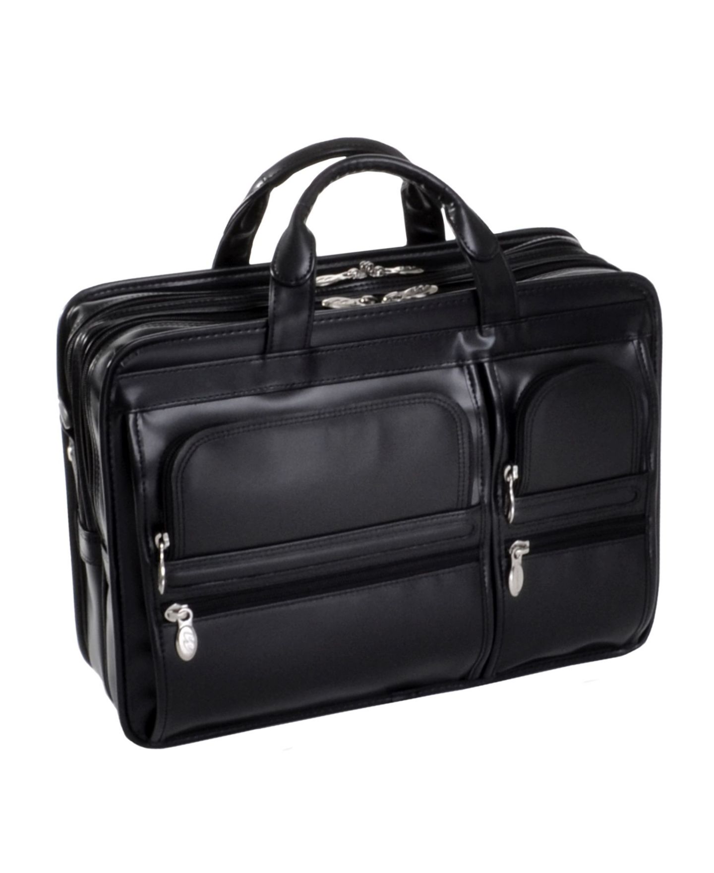 Сумка McKlein Hubbard Double Compartment Laptop Briefcase, цвет: Чёрный — фото 1