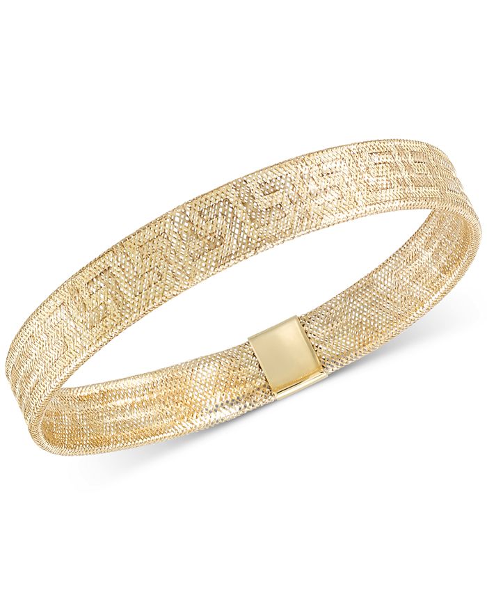 14k gold cheap greek key bracelet
