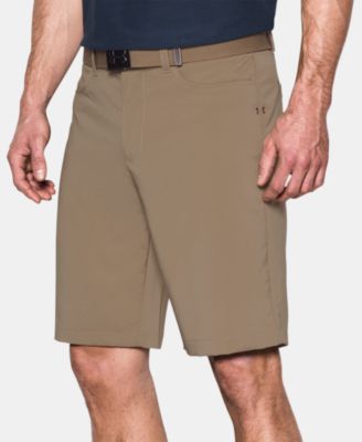 under armour khaki golf shorts