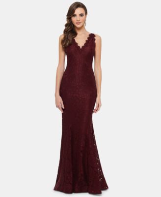 macy's betsy and adam red dress