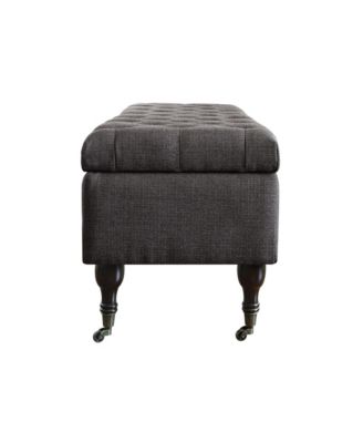 Elle D&eacute;cor Collette Tufted Storage Bench