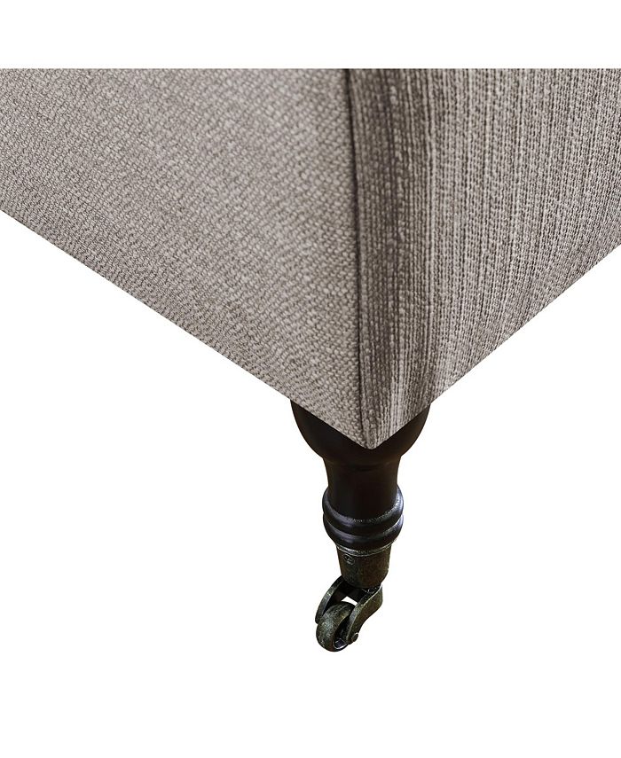 Elle Decor Collette Tufted Storage Bench in French Linen, 1 - Ralphs