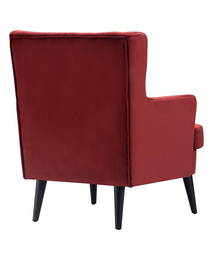 Elle Decor Elle Décor Celeste Tufted Velvet Accent Chair Macy's