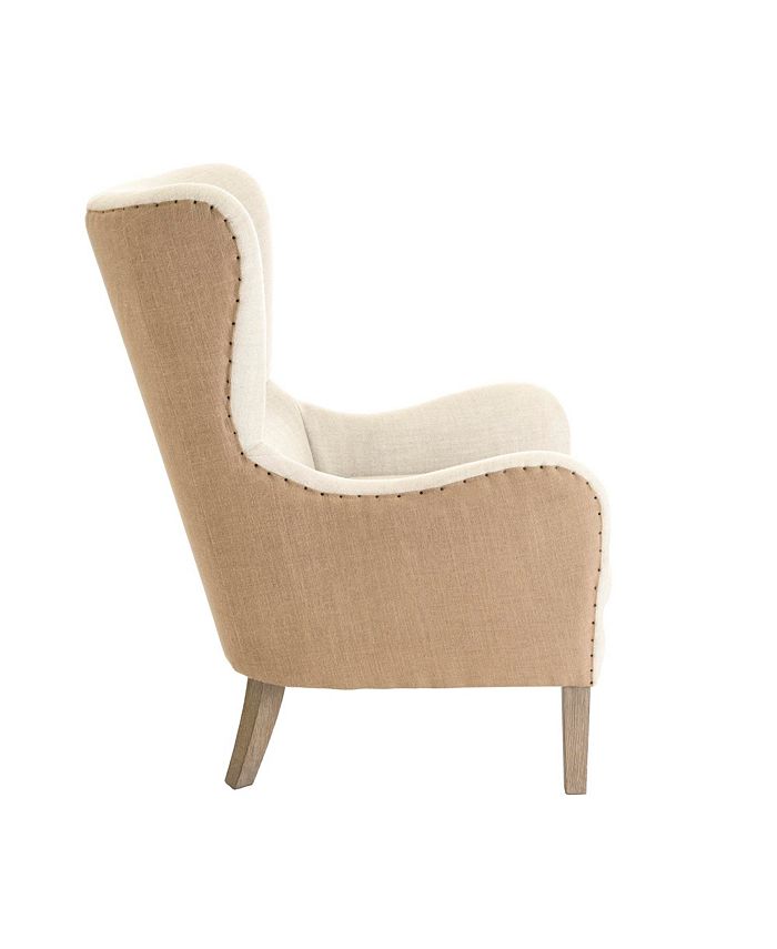 Elle Decor Elle Décor 2Tone Wingback Chair Macy's