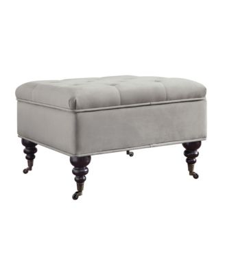 Abbot Square Tufted Ottoman with Storage and Casters