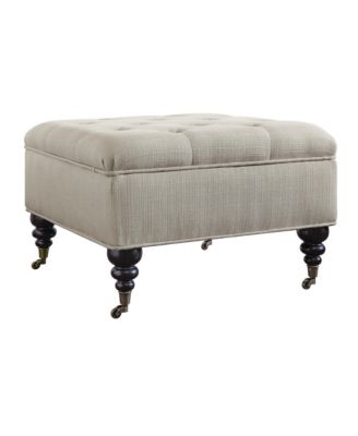 Abbot Square Tufted Ottoman with Storage and Casters