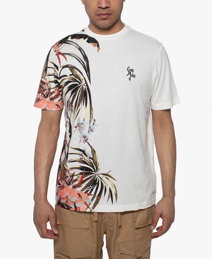 Sean John Men's Exposed Floral T-Shirt - Macy's