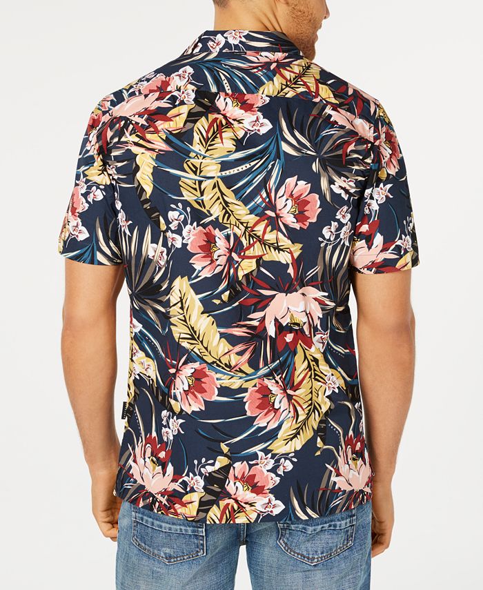 Sean John Men's Floral Resort Shirt - Macy's