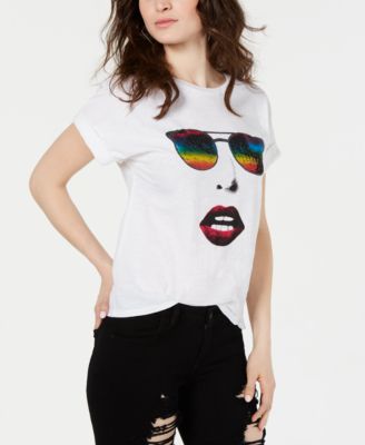 guess lips t shirt