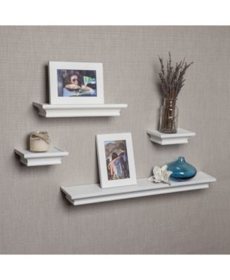 Danya B Set Of 4 Cornice Ledge Shelves With 2 Photo Frames - Macy's