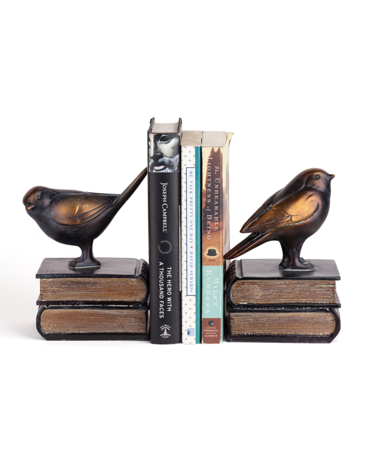 Danya B . Birds On Books Bookend Set In Brown