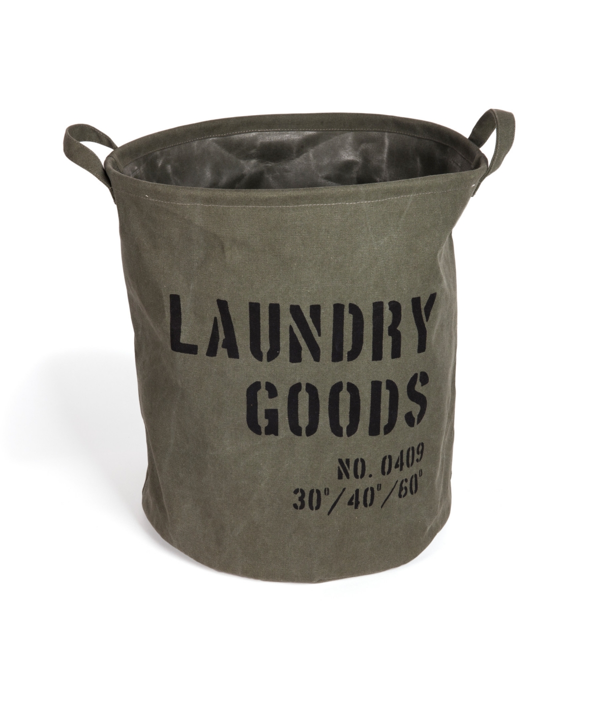 Danya B . Army Canvas Laundry Bucket In Olive