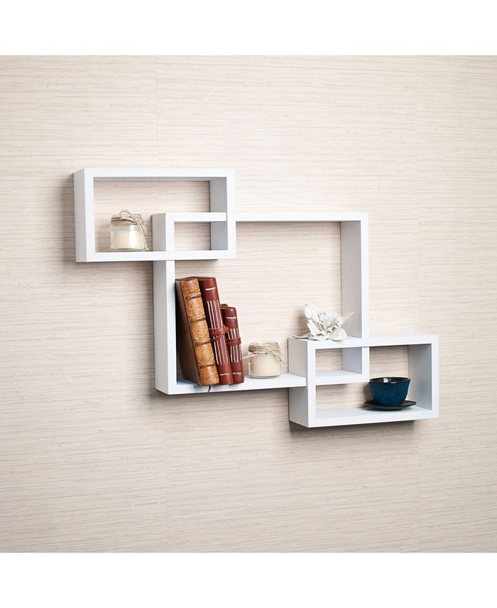 Danya B Intersecting Laminate Wall Shelf Macy's