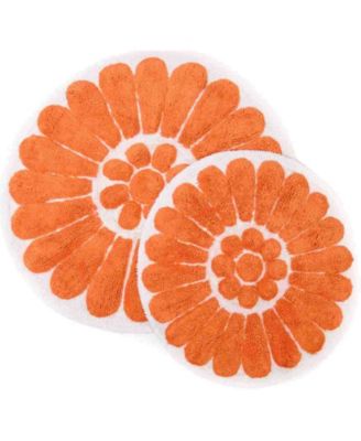 Bursting Flower 2-Pc. Bath Rug Set
