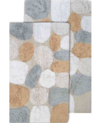 Chesapeake Pebbles 2 Piece Bath Rug Set - Spa, Bath Rug Set