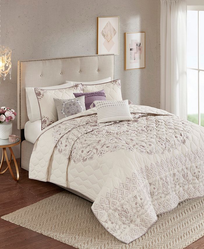 JLA Home Madison Park Elise King/California King 6 Piece Cotton Printed