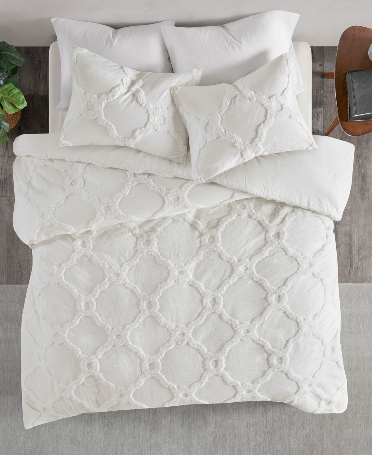 Madison Park Pacey Geometric 3-Pc. Duvet Cover Set, Full/Queen