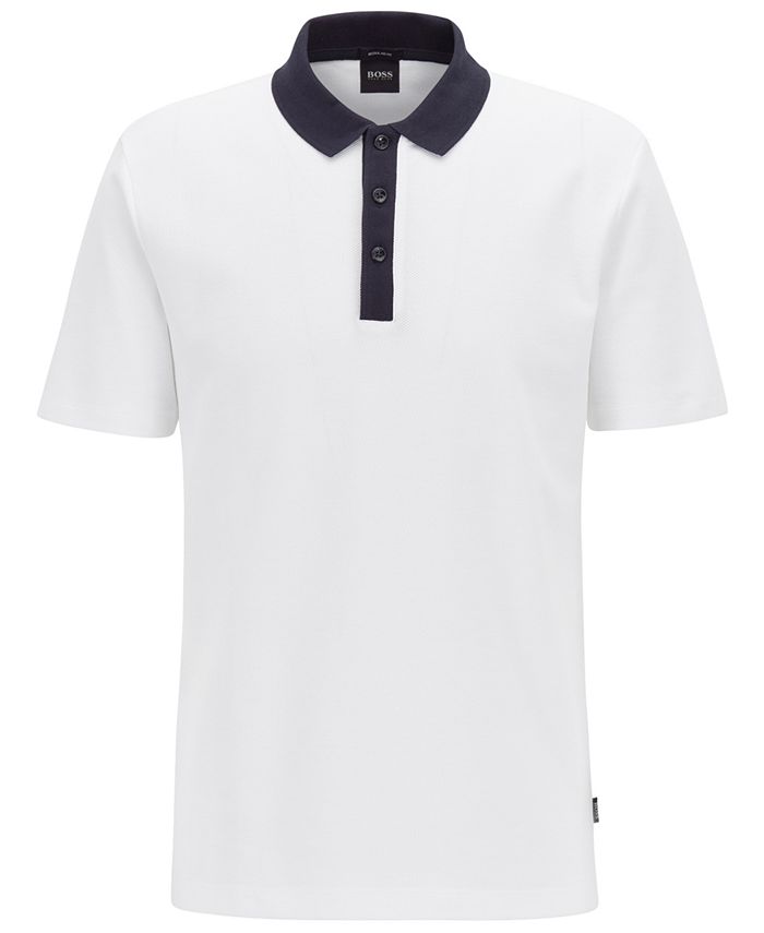Hugo Boss BOSS Men's Piket 14 Regular-Fit Cotton Polo Shirt & Reviews ...