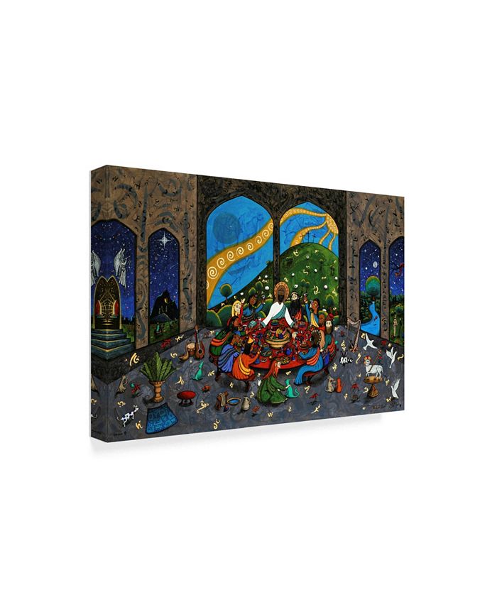 Trademark Global Jake Hose 'The Last Supper' Canvas Art 24" x 16" x 2