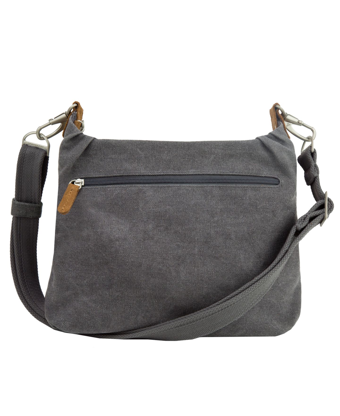 Женская сумка Travelon Anti-Theft Heritage Hobo, цвет: Тёмный серый — фото 4