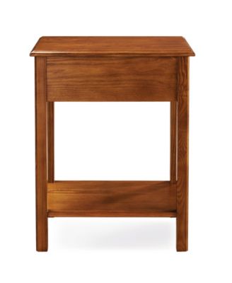 One Drawer Shaker Nightstand, Medium Oak