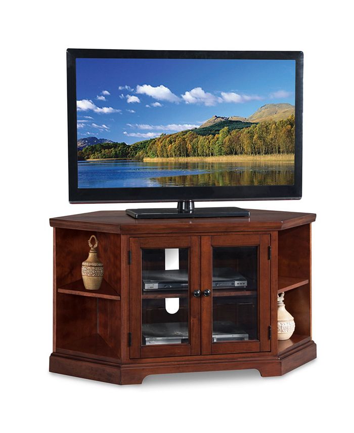 Leick Home Westwood 46" Corner TV Stand with Bookcases Macy's