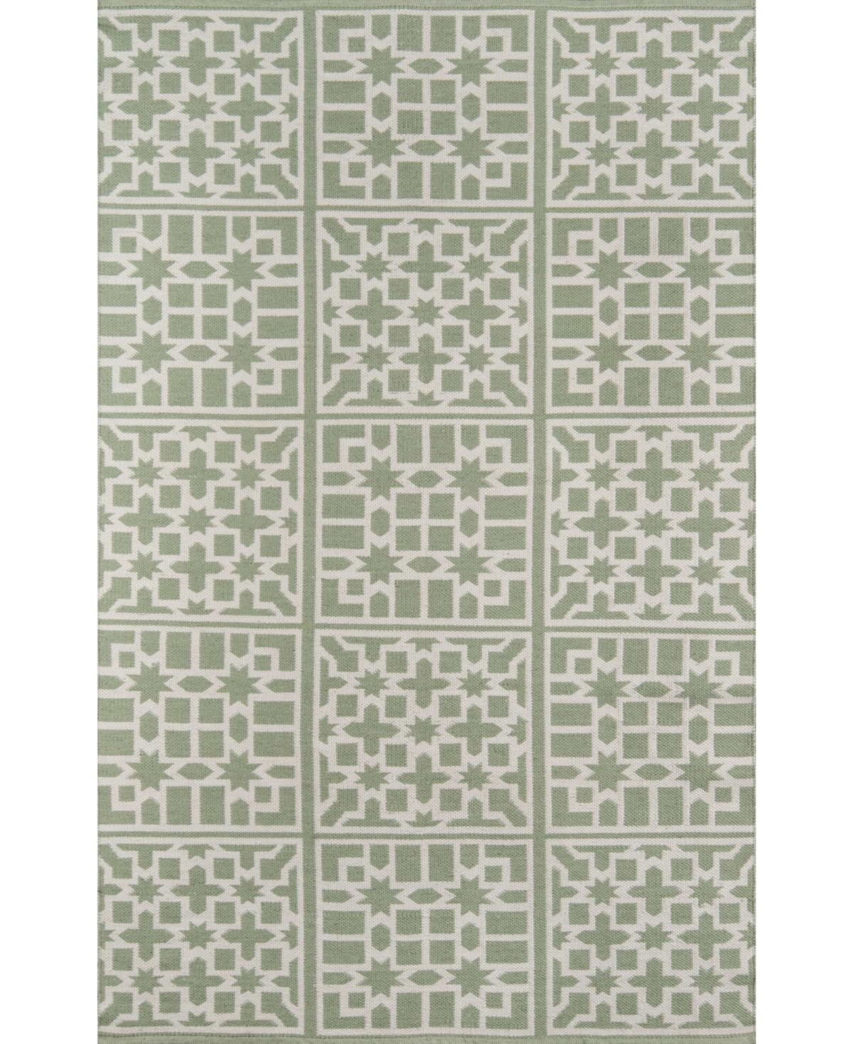 MADCAP COTTAGE PALM BEACH LAKE TRAIL GREEN 3'6" X 5'6" INDOOR/OUTDOOR AREA RUG
