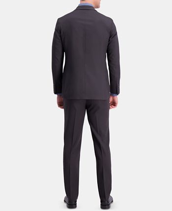 Haggar - Men's Active Series Herringbone Slim-Fit Suit Jacket