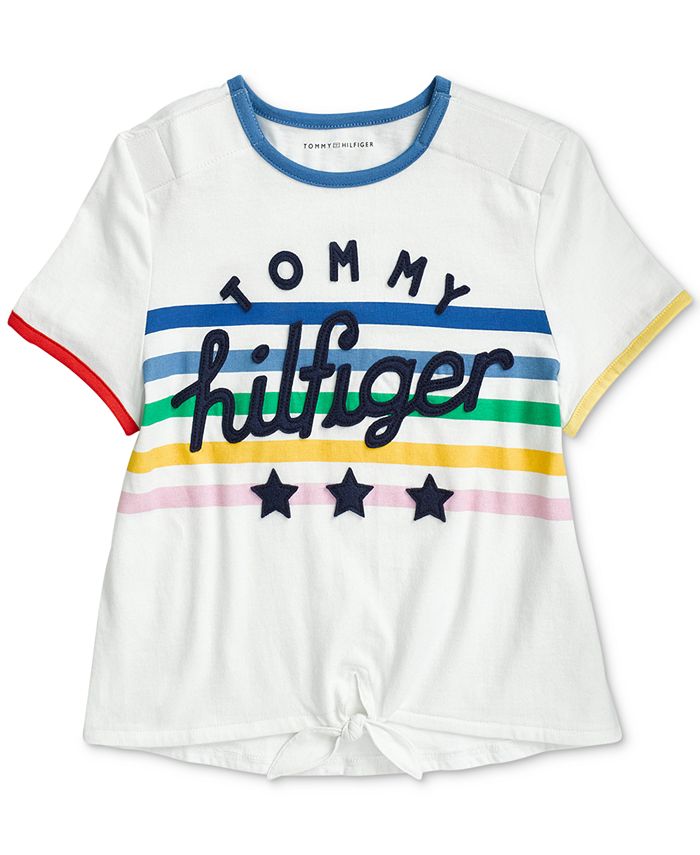 Tommy Hilfiger Little and Big Girls' Solvang Fashion T-Shirt with ...