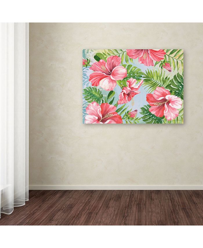 Trademark Global Jean Plout 'Hibiscus Paradise 1' Canvas Art - 24
