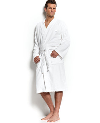 Polo Ralph Lauren Men's Sleepwear Soft Cotton Kimono Velour Robe ...