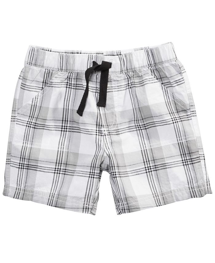 First Impressions Baby Boys Cotton Plaid Shorts, Created for Macy's ...