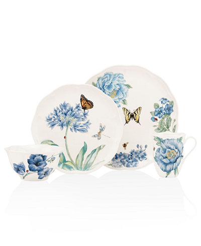 Lenox Dinnerware, Butterfly Meadow Blue Collection
