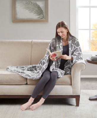 Ogee Plush Electric Throw, 60" x 70"