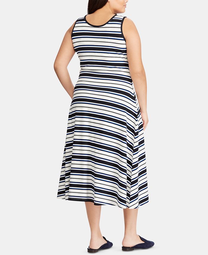 Lauren Ralph Lauren Plus Size Fit & Flare Ponté-Knit Dress - Macy's