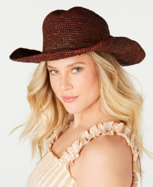Frye Raffia Dean Cowboy Hat