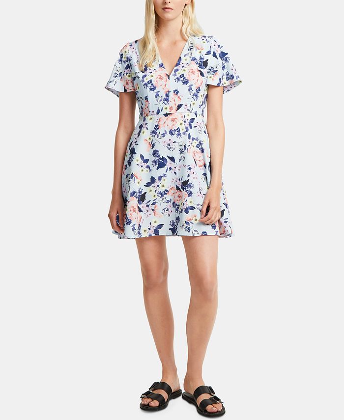 French Connection Armoise Crepe Floral Print Dress Macy s