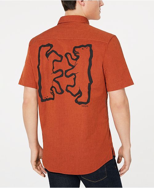 Hugo Hugo Boss Men S Bear Back Shirt Reviews Casual Button