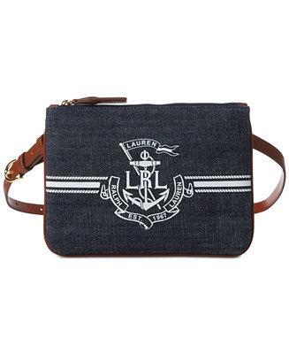 Lauren Ralph Lauren Huntley Logo Belt Bag - Macy's