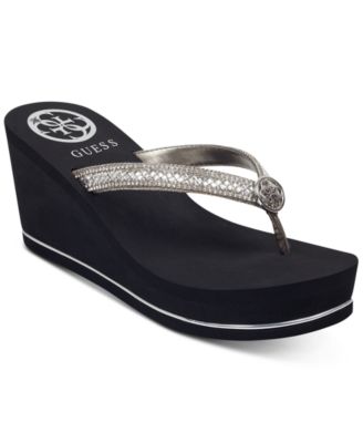 macys guess flip flops