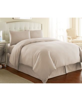 Ultra-Soft Solid Color 3-Pc. Duvet Cover Set, Full/Queen