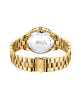 Women's Cristal Diamond (1/8 ct.t.w.) 18k Gold Plated Stainless Steel Watch