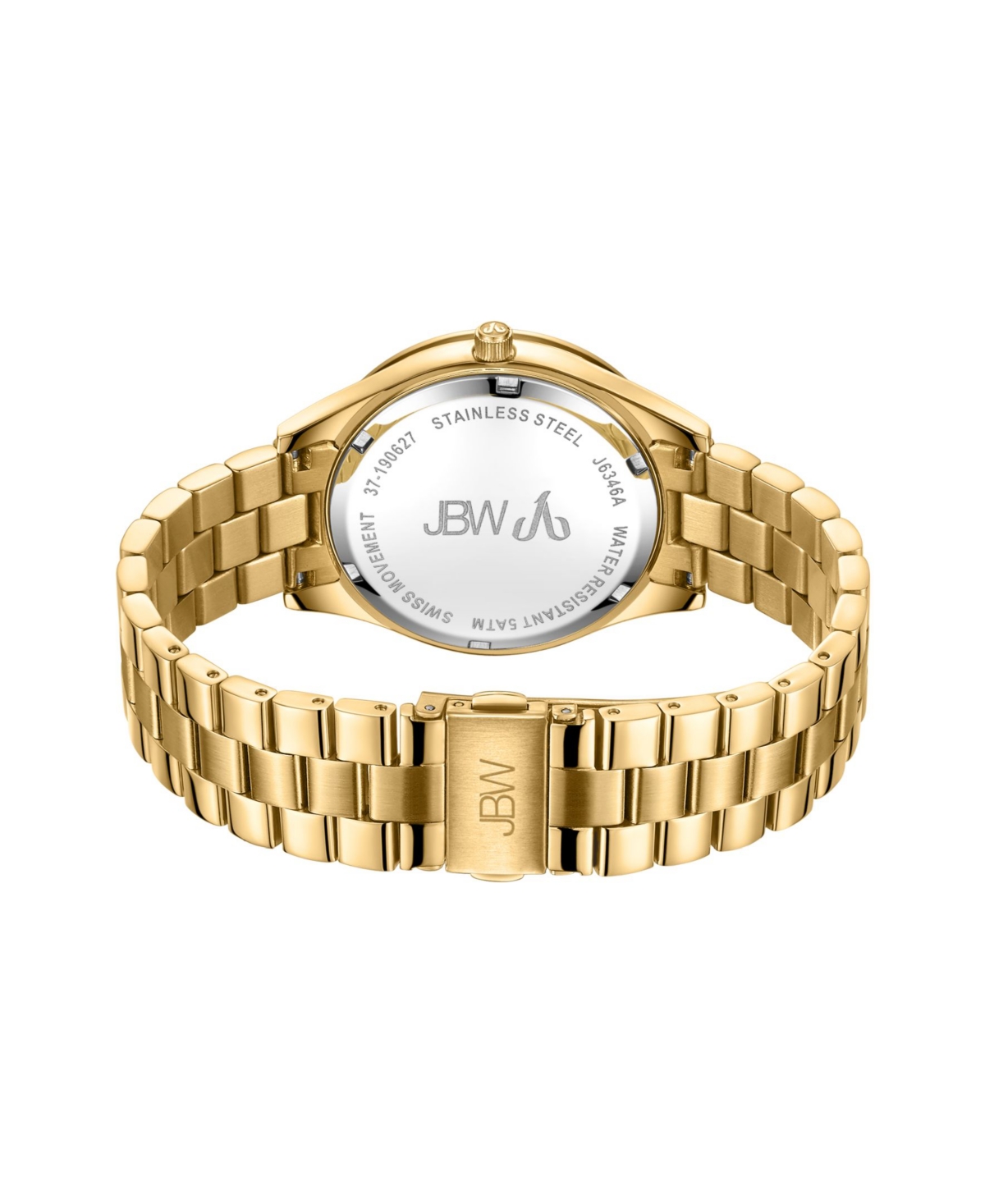 Jbw Women's Cristal Diamond (1/8 ct.t.w.) 18kPlated Stainless Steel Watch - Gold