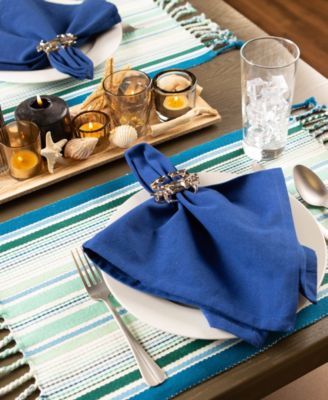 Tidal Stripe Fringed Placemat Set of 6