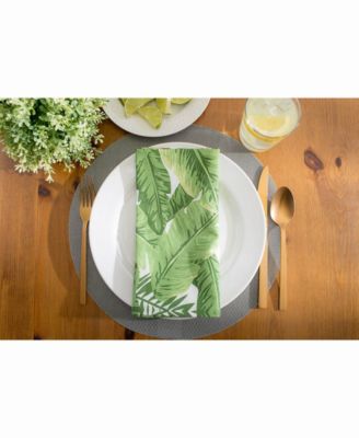 Banana Leaf Print Napkin Set of 6
