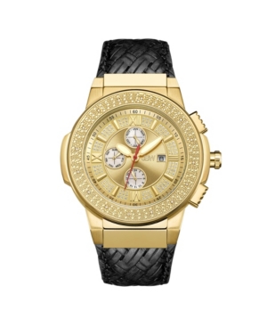 Jbw Men's Saxon Diamond (1/6 ct.t.w.) 18k Gold Plated Stainless Steel Watch